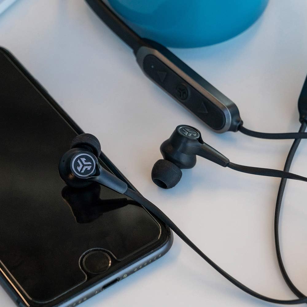 JLab Epic ANC Earbuds | Active Noise Canceling | Be Aware Audio | Bluetooth 5 | 25+ Hour Battery Life | IP54 Sweat Resistant | Universal Music