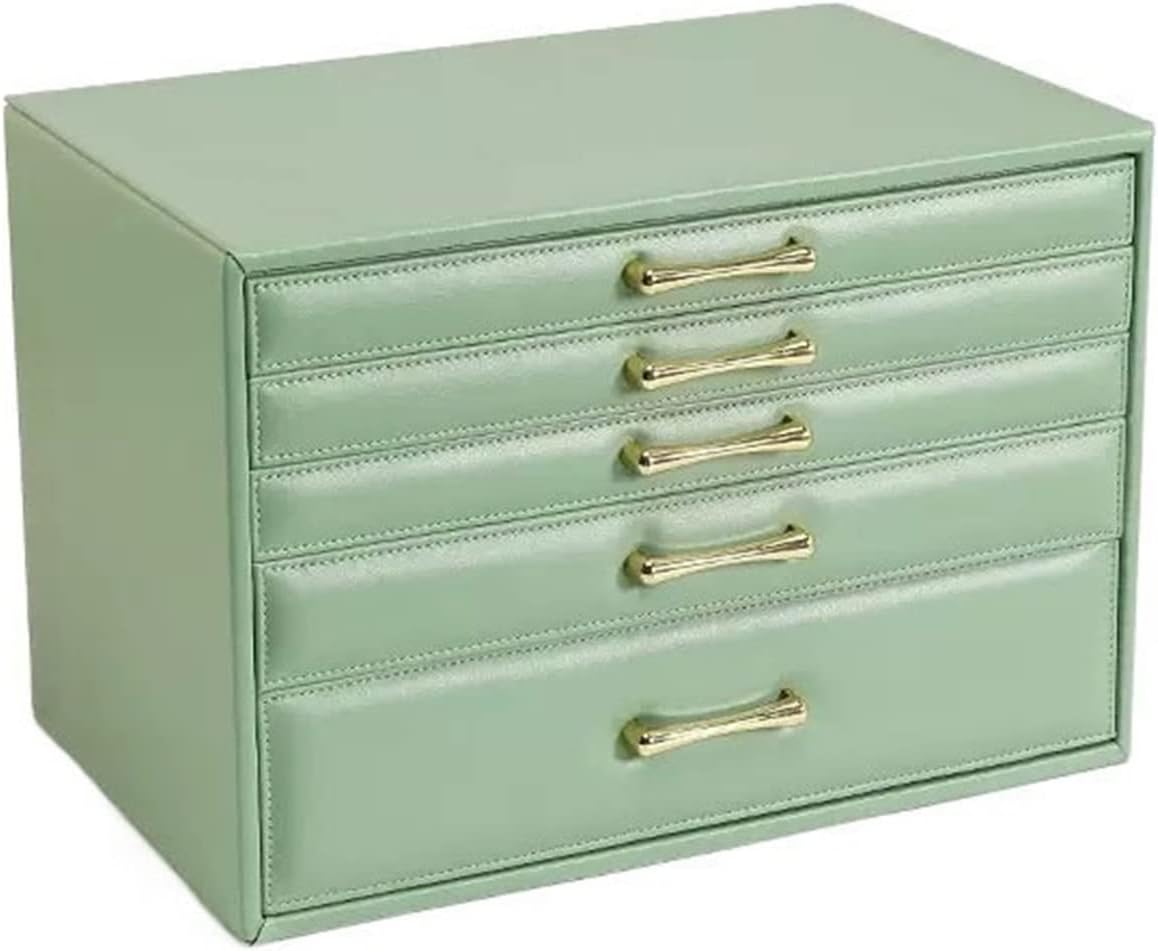 Gerrit ABNNHK Jewelry Box Ring Necklace Watch Jewelry Storage Box High-grade High-capacity PU Leather Jewelry Box Jewelry Storage Jewelry Organizer