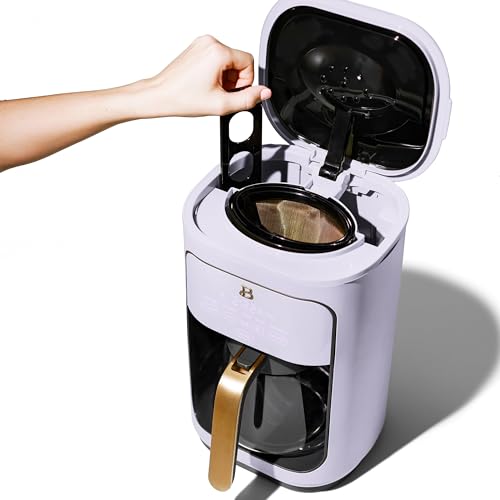 Beautiful Coffee Maker, 14-Cup, Touch-Activated Display, Programmable, Automatic Shut-Off, 1200W, Keep Warm, 24h Timer (Cornflower Blue)