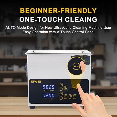 3L Ultrasonic Cleaner, One-Touch Cleaning, Heating, Dual-Frequency, Sweep Frequency, Touch Ultrasonic Cleaning Machine for Labs,Carburetor,Jewelry