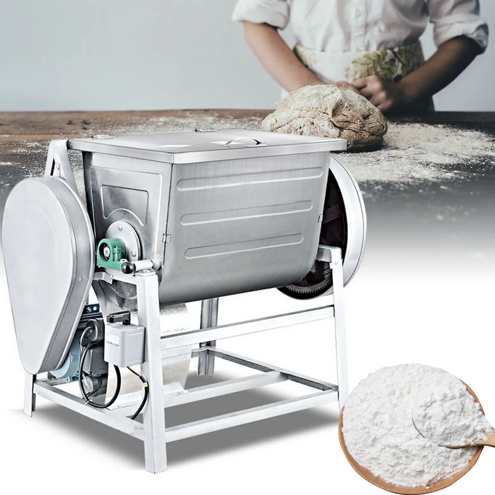 30QT Commercial 110V Electric Dough Mixer Mixing Machine Kitchen Food Equipment