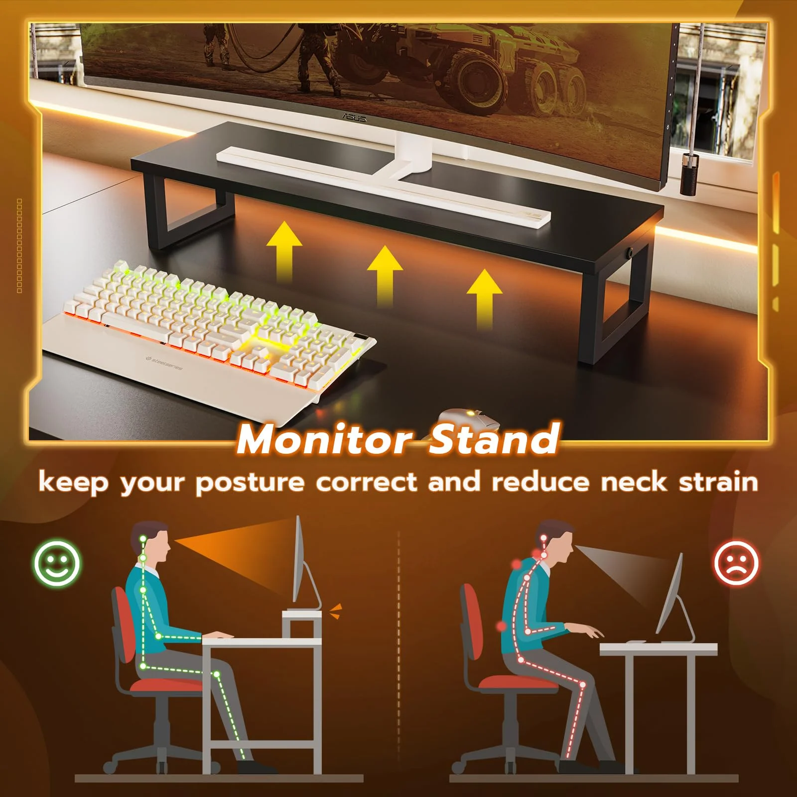 L Shaped Gaming Desk with LED Lights and Hutch,89.7" Home Office Computer Desk with 2 Drawers&Monitor Stand&Pegboard&Storage Shelves,Black