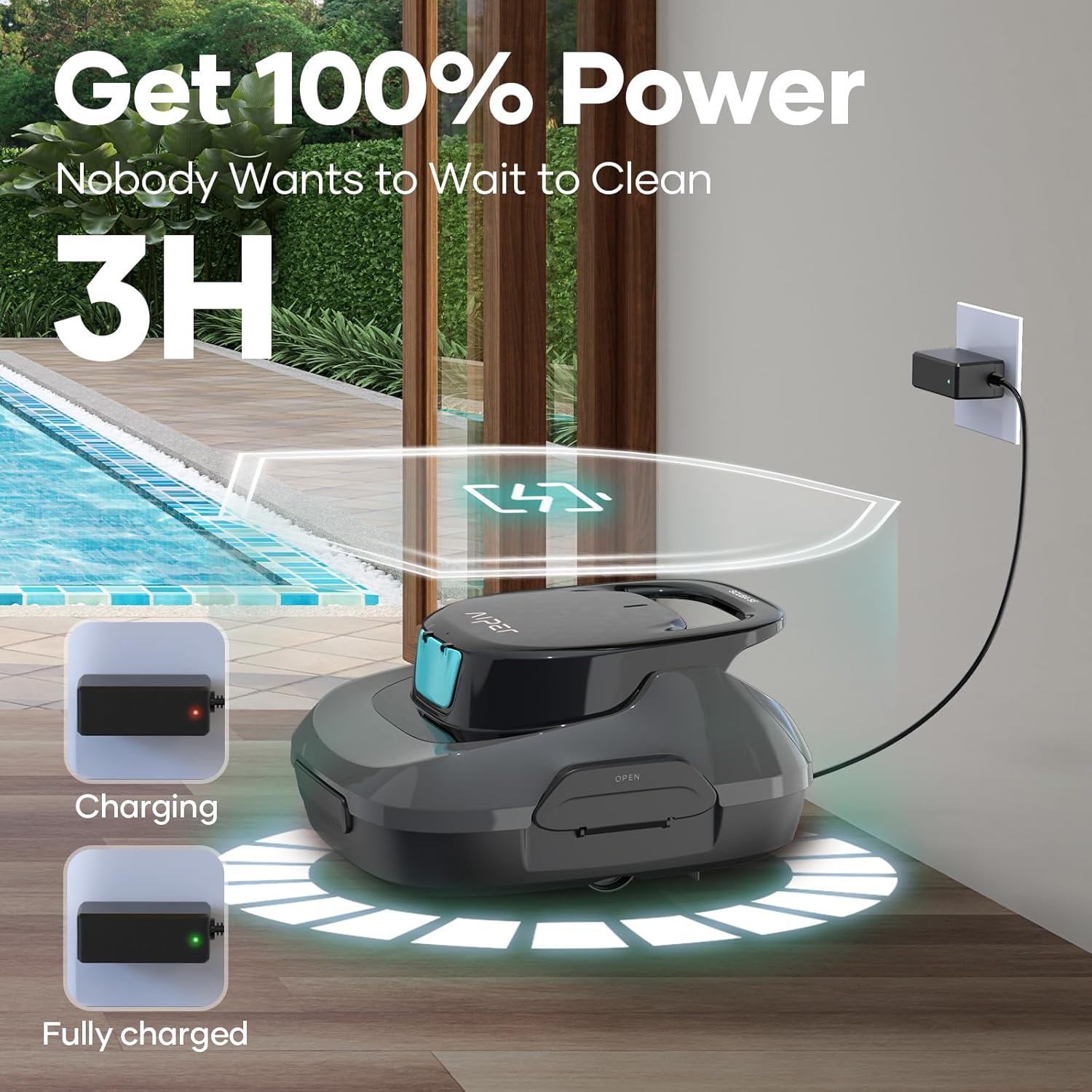 Aiper Surfer S1 Robotic Pool Skimmer with Aiper Scuba SE Robotic Pool Cleaner