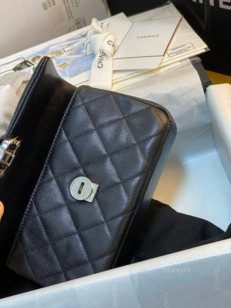 Chanel Small Flap Bag Black For Women 7.8in/20cm