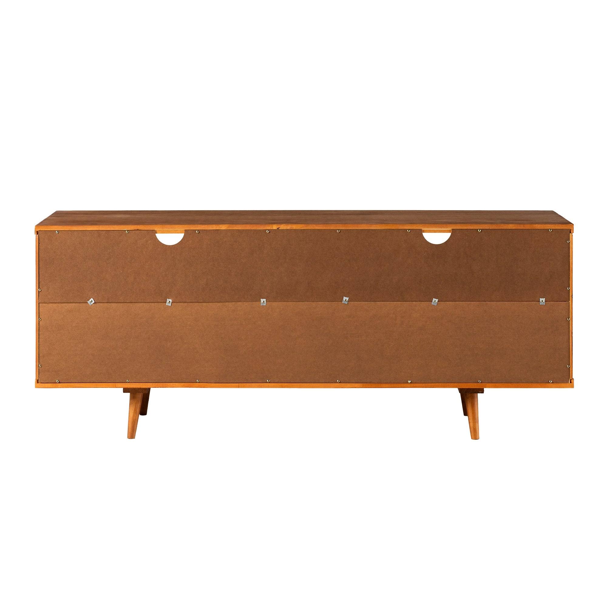 Carson Carrington Alby 58-Inch Mid-Century 3-Drawer TV Console - Walnut