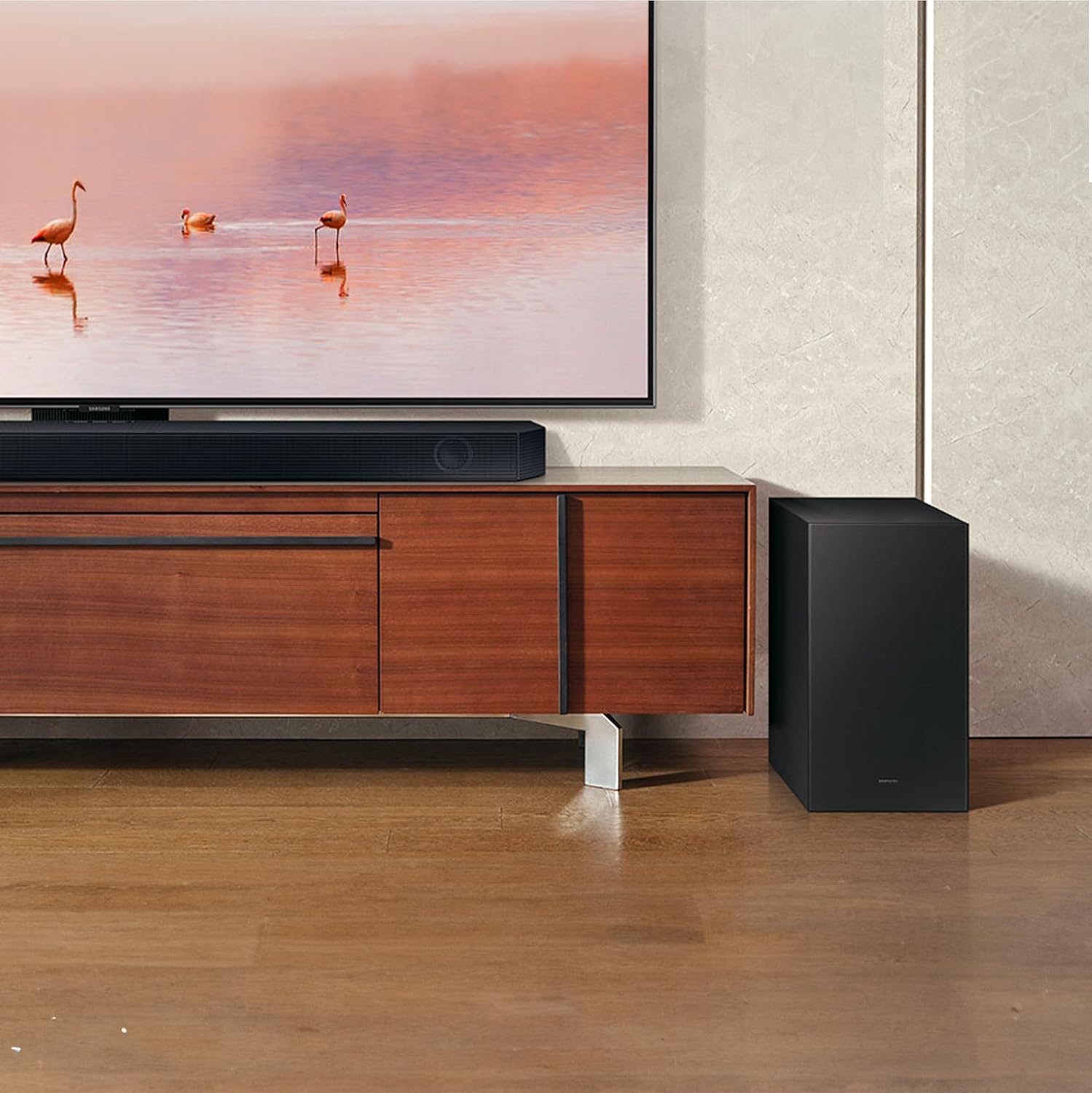 SAMSUNG HW-Q60CC 3.1ch Soundbar with Dolby Audio, Q-Symphony, Adaptive Sound Lite, HDMI eARC, Game Mode, Bluetooth, Tap Sound