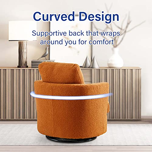 ODUWA Swivel Barrel Chair Set of 2