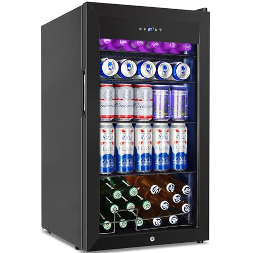 Cigar Electric Humidor, 35L 250 Counts Large Capacity Thermostatic Electric Cigar Cooler Cabinet with Digital LED Screen, Safety Lock