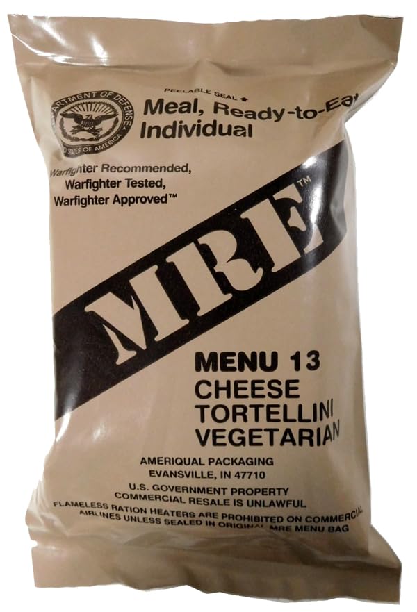 Ammo Can Man MRE (Meals-Ready-To-Eat) Case - Genuine Military Surplus MRE Case | 2026 Inspection Date (A Case Only - Menus 1-12)