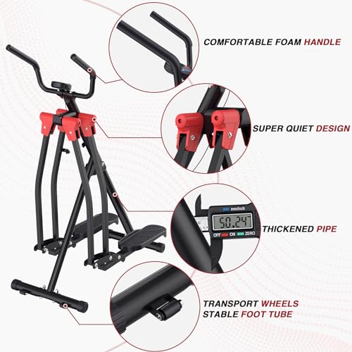Air Walk Elliptical Glider Machine,Ellipse Home Cross-Training Arm/Leg Cardio Workout Machine for Senior & Adult