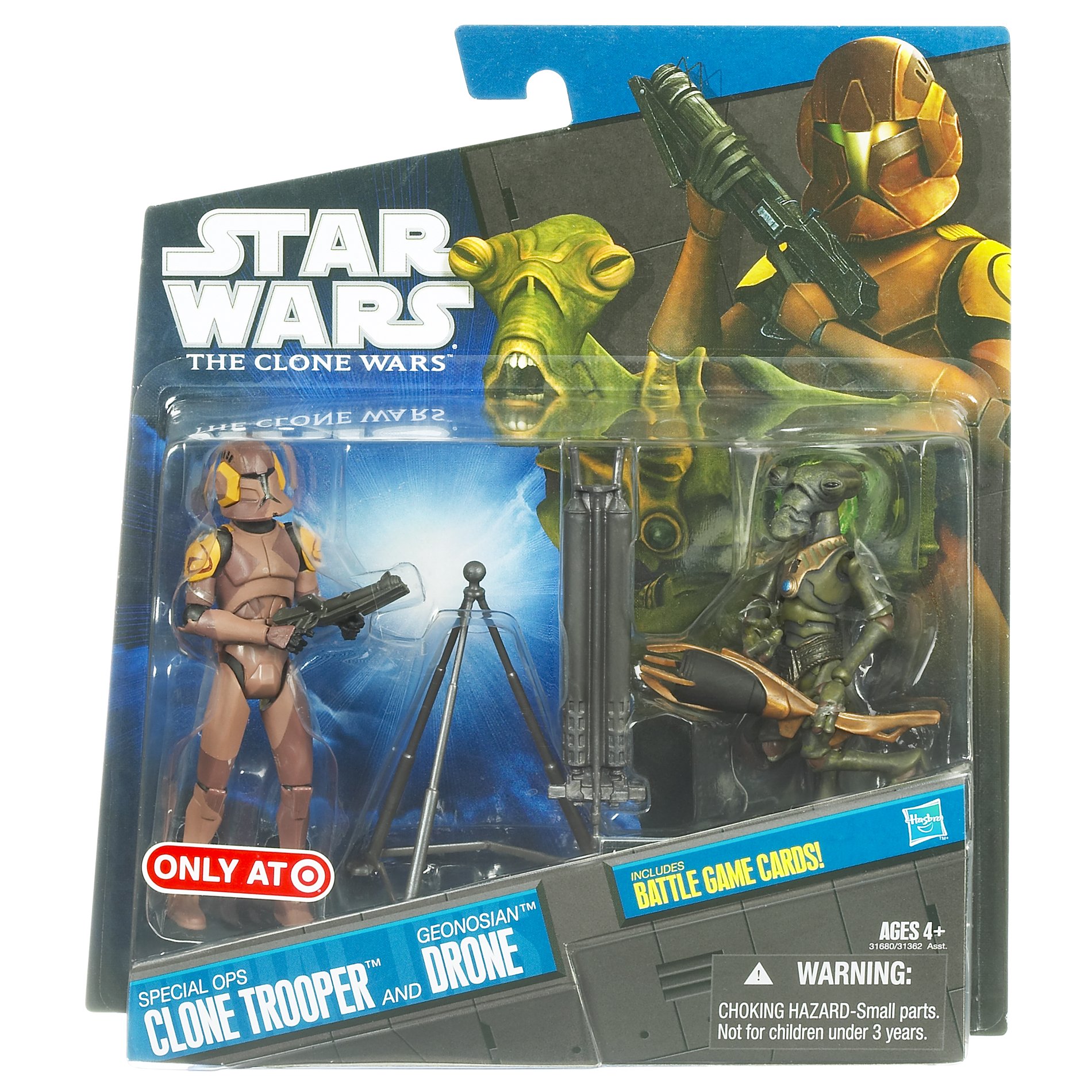 Star Wars 2011 Special Ops Clone Trooper & Geonosian Drone Action Figure 2-Pack