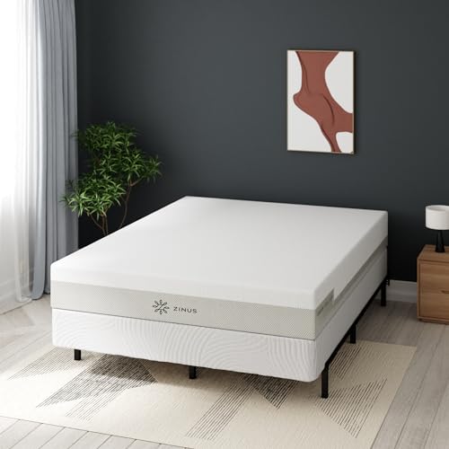 ZINUS Edgar 4 Inch Wood Box Spring, Mattress Foundation, Sturdy Wood Structure, Low Profile, Easy Assembly, King
