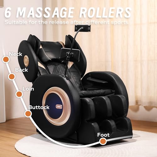 Massage Chairs Full Body Zero Gravity Massage Chair and Recliner with Heat, Airbags, Foot Massage, Phone Controller, Bluetooth Speaker