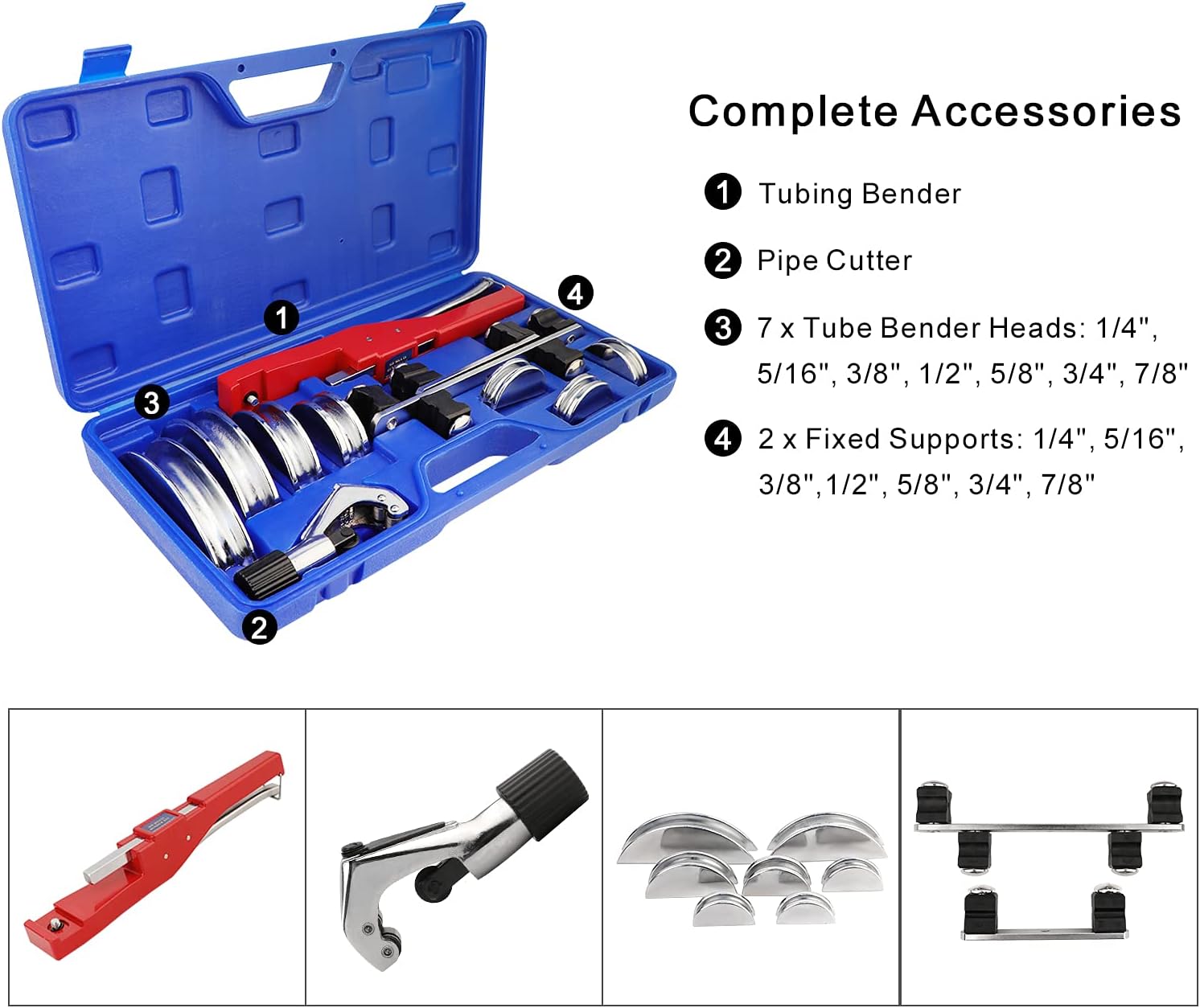 ATOLS Copper Aluminum Tube Bender Kit