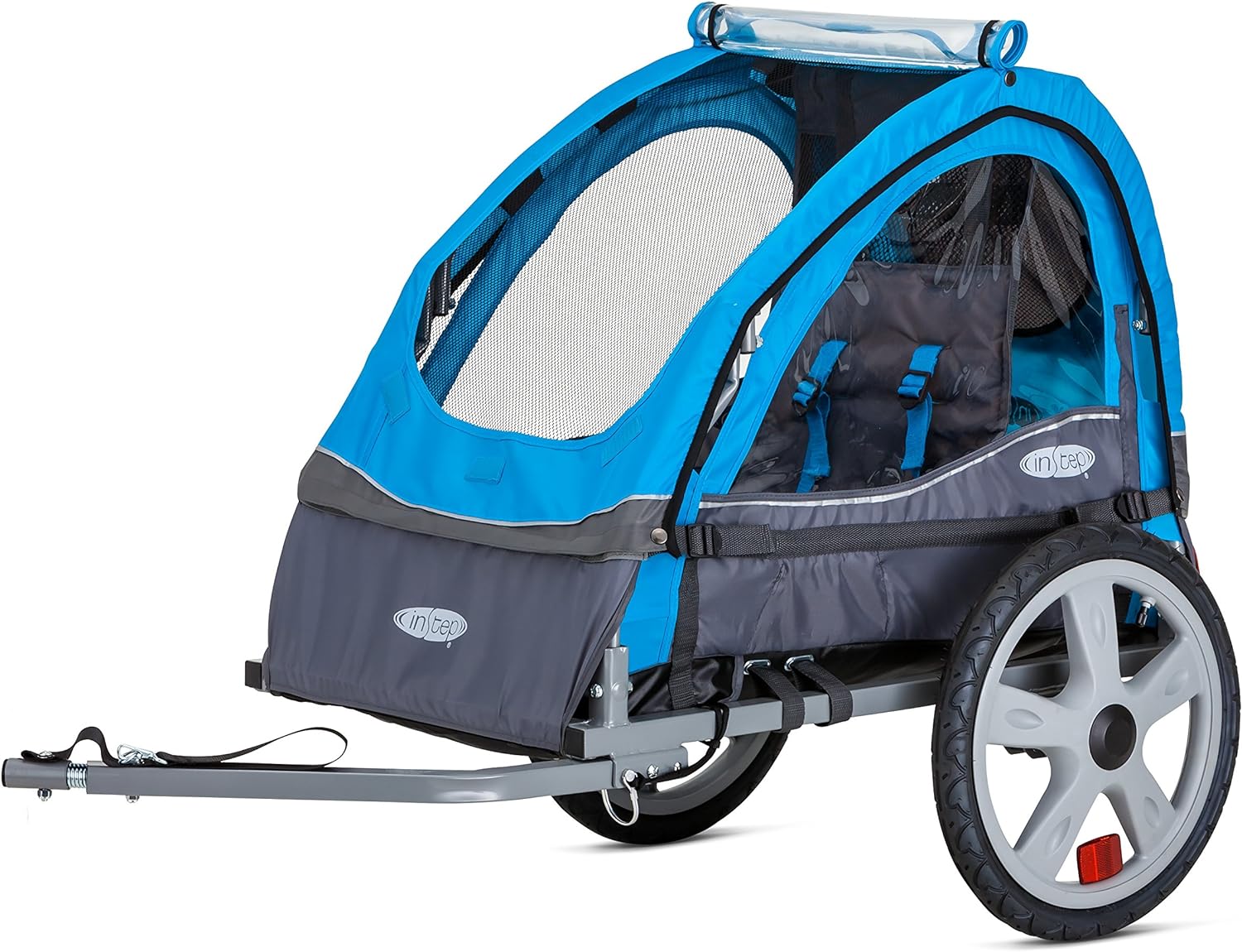 Instep Bike Trailer for Toddlers, Kids, Single and Double Seat, 2-In-1 Canopy Carrier, Multiple Colors