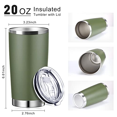 Sieral 36 Packs Stainless Steel Tumbler Bulk with Lid Vacuum Double Wall Insulated Travel Coffee Mug Powder Coated Tumbler Cup for Graduation Wedding