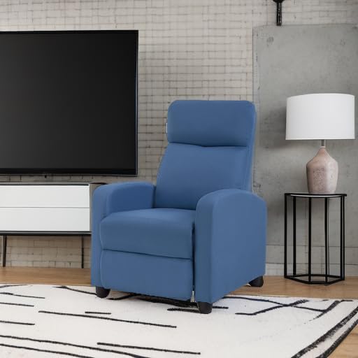 BestMassage | Recliner Chair | with 2 Point Massage Function | Black | with Lumbar Support, Adjustable Push Back, Wide Armrests
