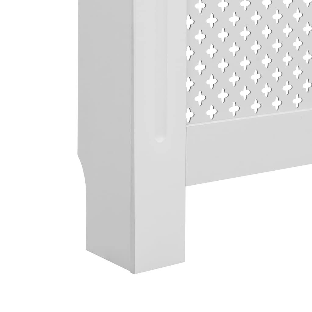 vidaXL Radiator Cover White 59.8x22x7.5x22x32.1x22 MDF