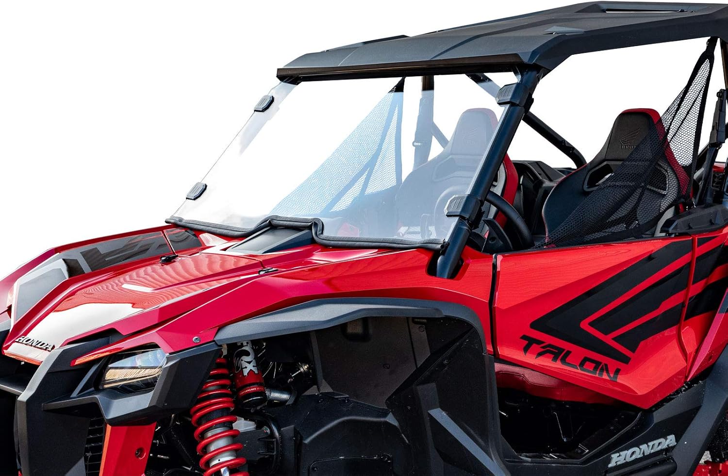 SuperATV Heavy Duty Scratch Resistant Full Windshield for 2019+ Honda Talon 1000X / 1000R / 1000X-4 | 1/4 Thick Polycarbonate that is 250X Stronger