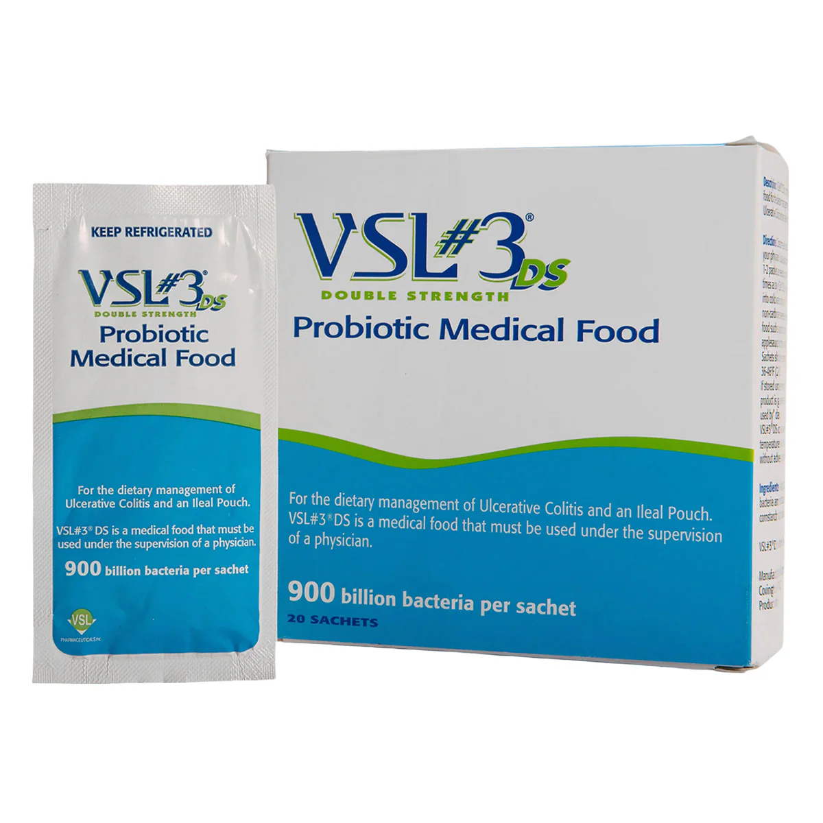 VSL#3 Probiotic Medical Food 900 Billion CFU Powder (20 packets) - Kansas Nuitrition - HNZSDS