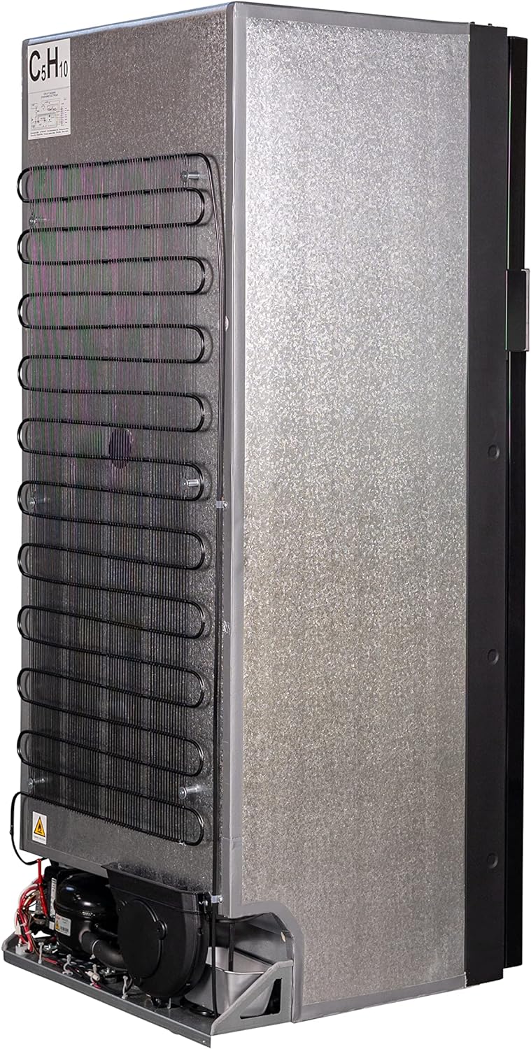 12V/DC Refrigerator Freezer 10cf Stainless for RV BOAT OFF-GRID 2 Doors - Smart Home Appliances