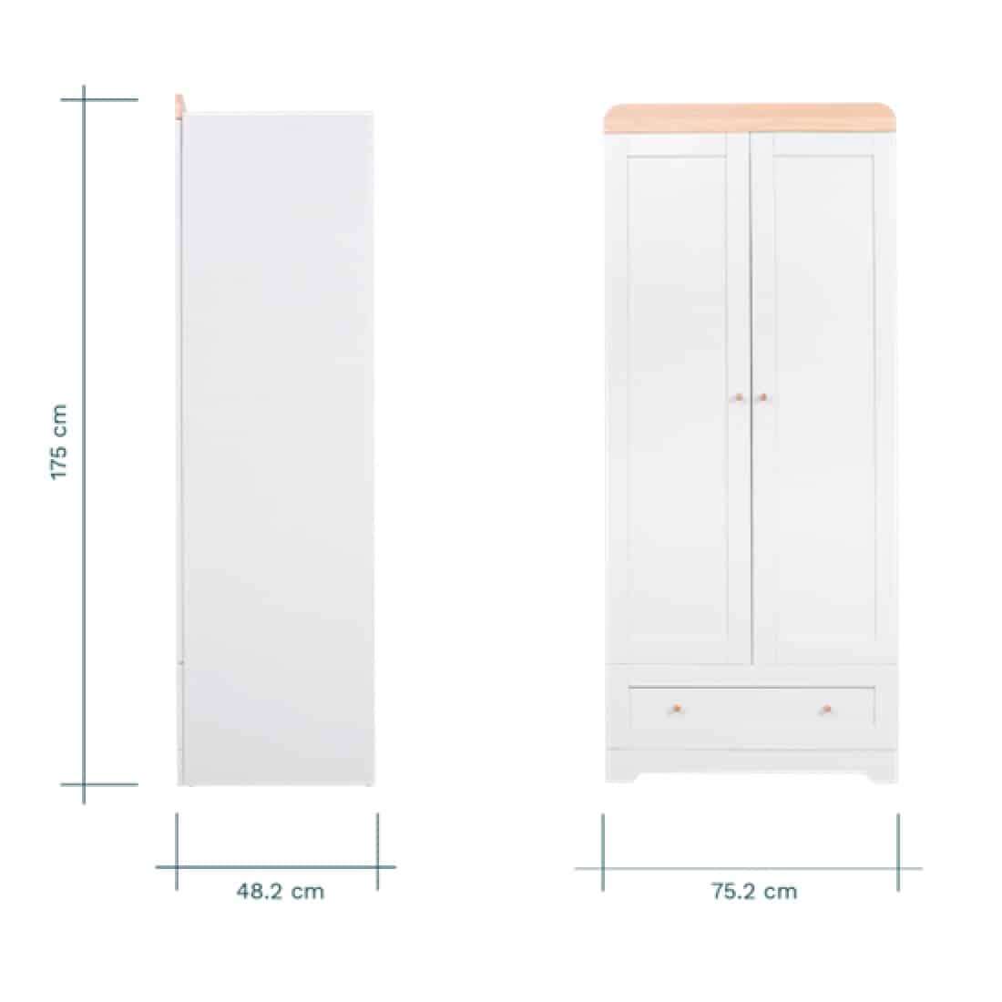Tutti Bambini Rio 4 Piece Nursery Room Set – Dove Grey Oak