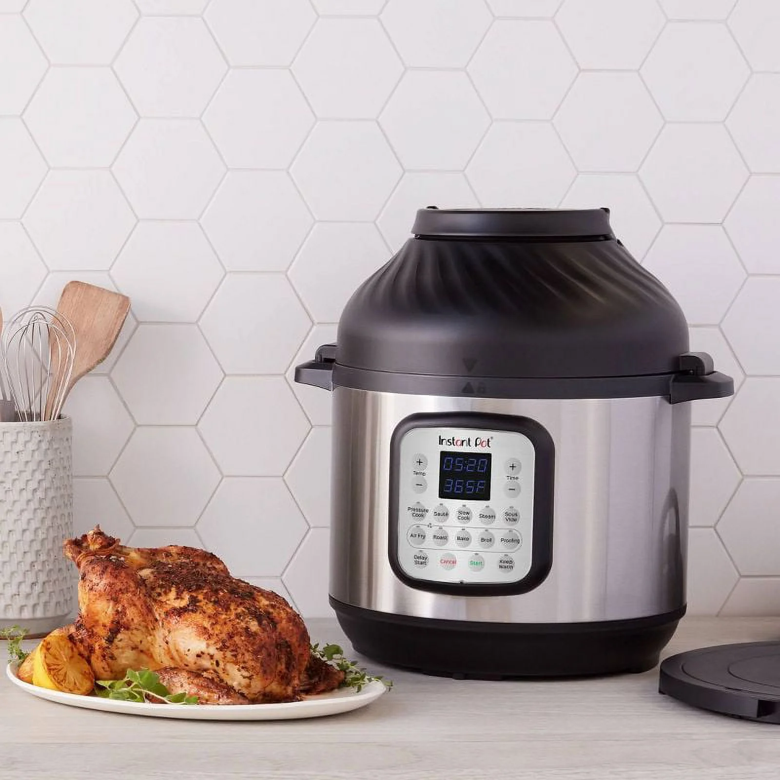 Instant Pot 6qt Duo Crisp 11-in-1 Electric Pressure Cooker with Air Fryer Lid, Silver - Radiant Selections