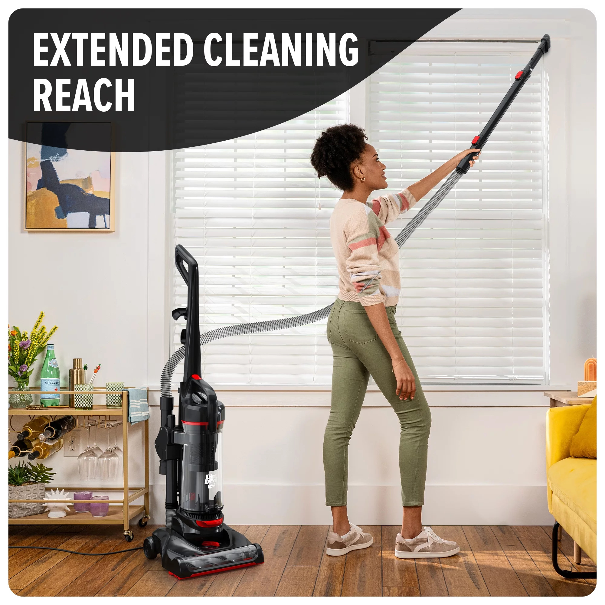 Dirt Devil Multi-Surface Total Pet Bagless Upright Vacuum Cleaner, UD76410V, New