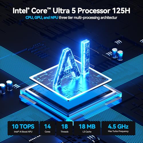 GEEKOM AE8 Max Mini Desktop Computer, AMD Ryzen7 8745HS(8C/16T,up to 4.9GHz),32GB DDR5 RAM & 1TB SSD