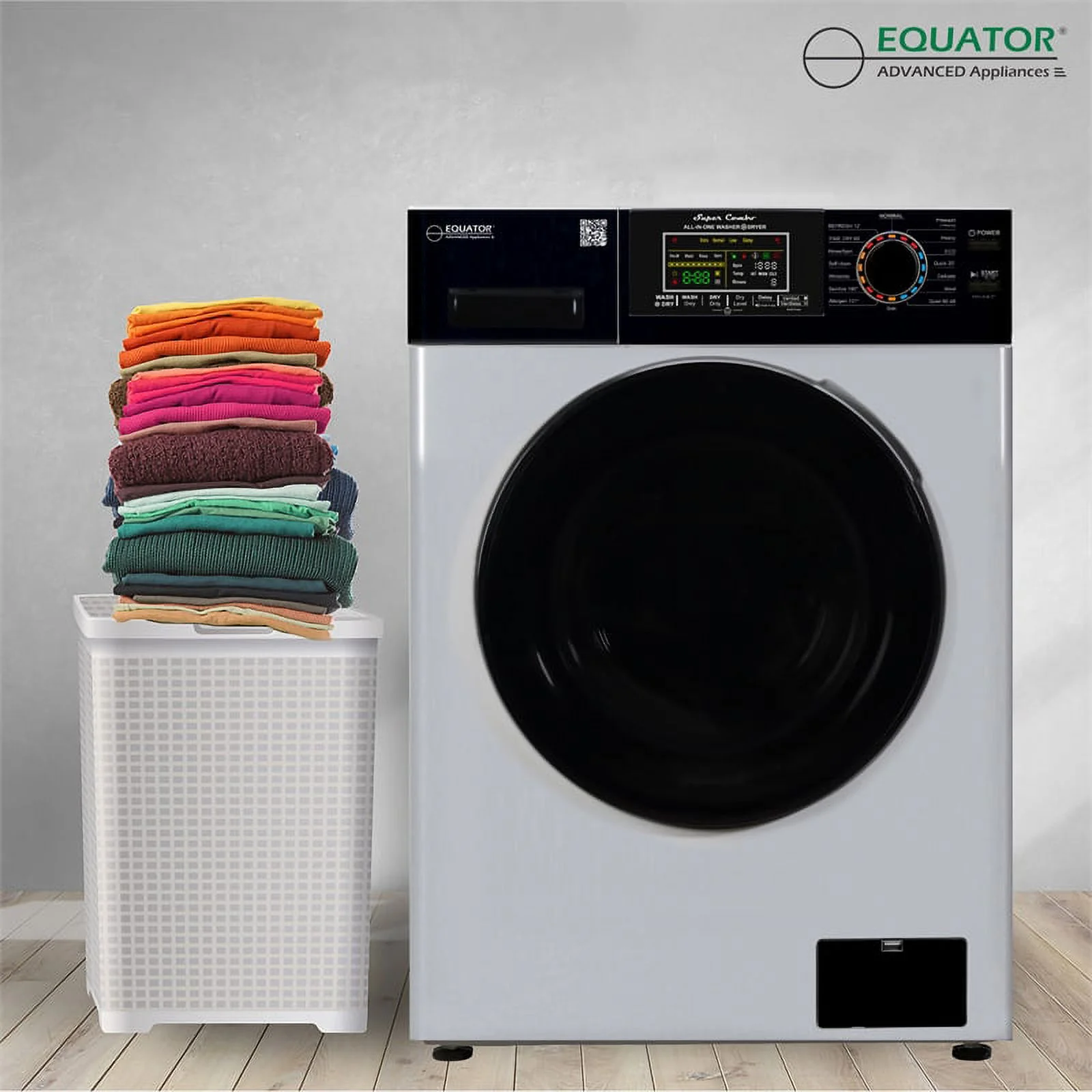 Equator Digital Compact 110V Vented/Ventless 18 lbs Combo Washer Dryer S/B