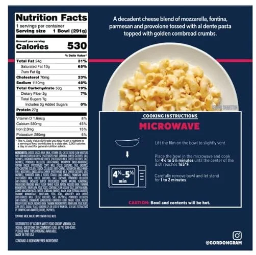 Gordon Ramsay Four Cheese Macaroni Bake, Frozen Meals, 9.5oz - Pack of 10