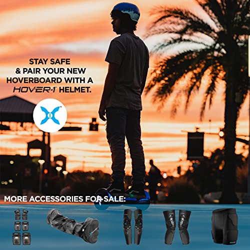Hover-1 Chrome Electric Hoverboard | 6MPH Top Speed, 6 Mile Range, 4.5HR Full-Charge, Built-In Bluetooth Speaker, Rider Modes: Beginner to Expert
