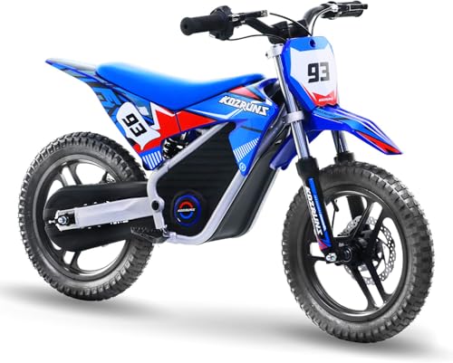 AIII Electric Dirt Bike for Kids 3-7, High Performance Racing Grade Motorcycle, Up to 8MPH, 2 Speed Settings, 12-Inch Off-Road Tires
