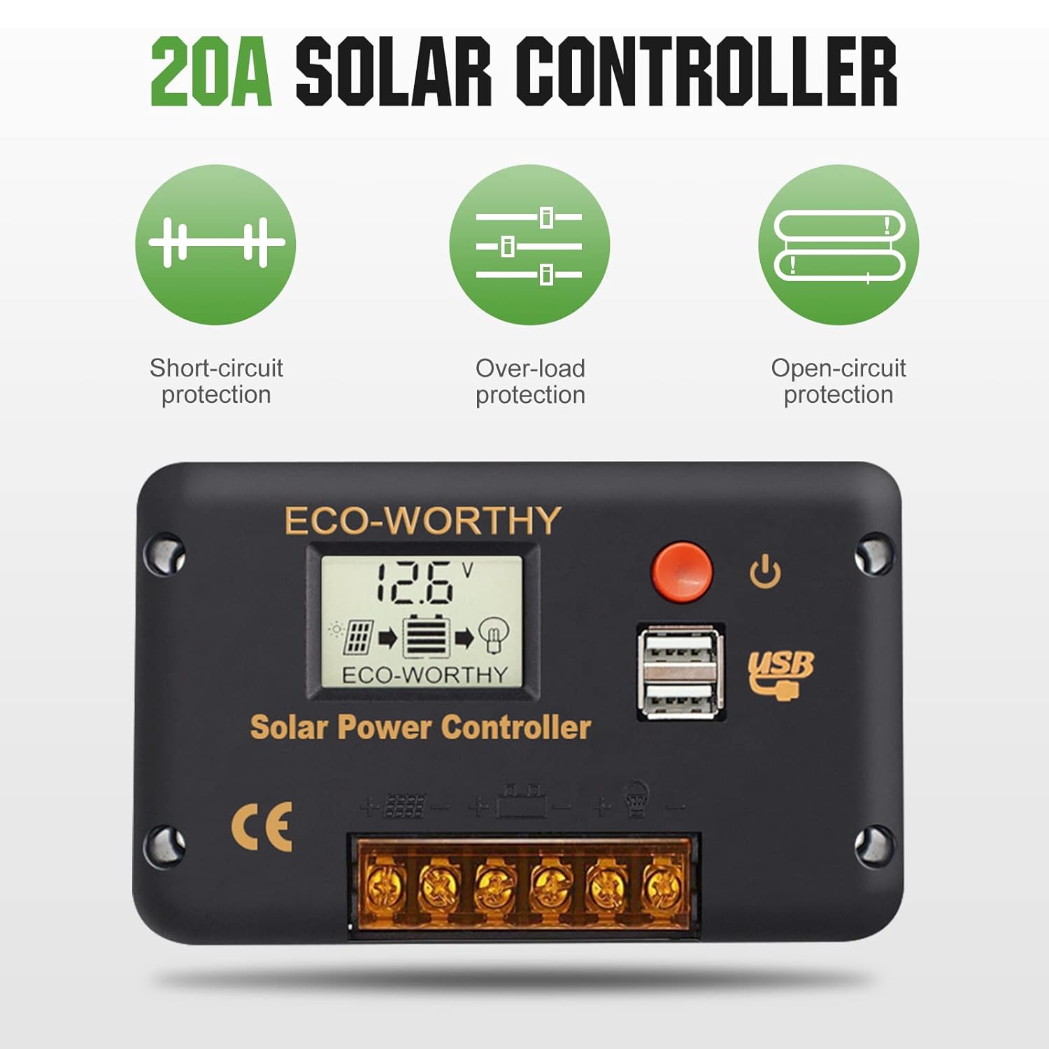 ECO-WORTHY 200 Watts Solar Panel Kit 12 Volt/24 Volt for RV, Camper, Vehicle, Caravan and Any Other Off Grid Applications…