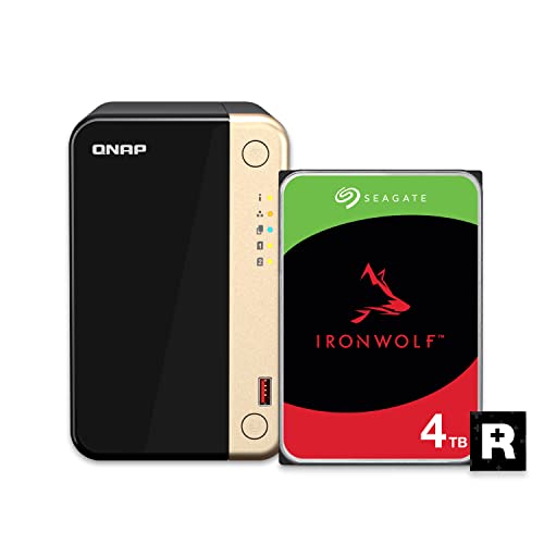 QNAP TS-464-8G-US 4 Bay High-Performance Desktop NAS with Intel Celeron Quad-core Processor