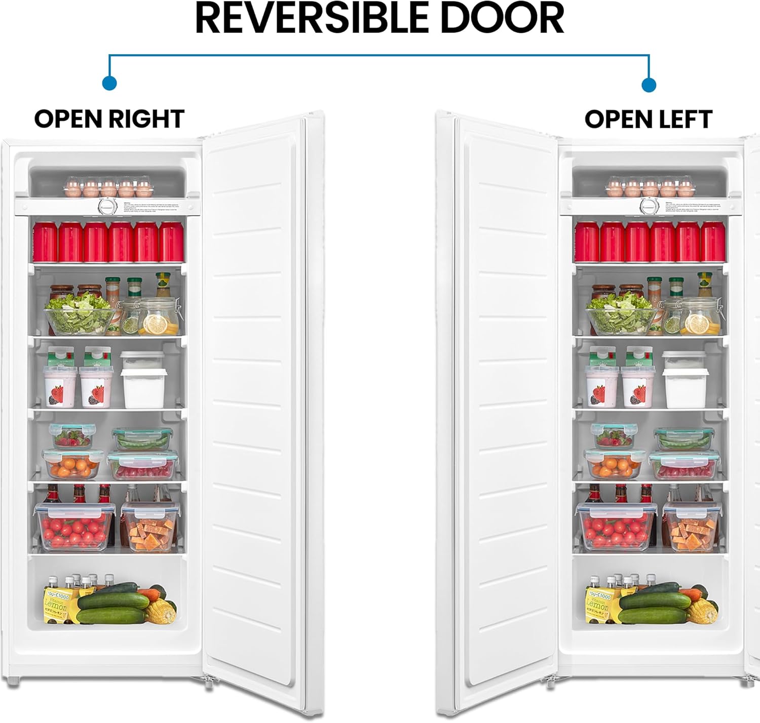 Kenmore KKUF07-W 7 Cu. Ft. (196L) Convertible Refrigerator Ready | Low-Frost | Reversible Door | Manual Defrost | Removable Glass Shelves | White |