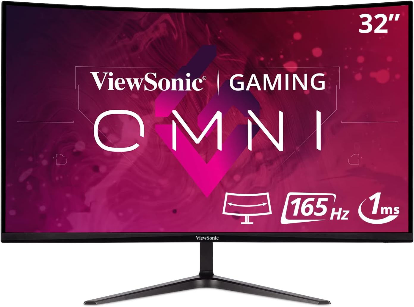 ViewSonic OMNI VX2418-P-MHD 24 Inch 1080p 1ms 165Hz Gaming Monitor with Adaptive Sync, Eye Care, HDMI and DisplayPort