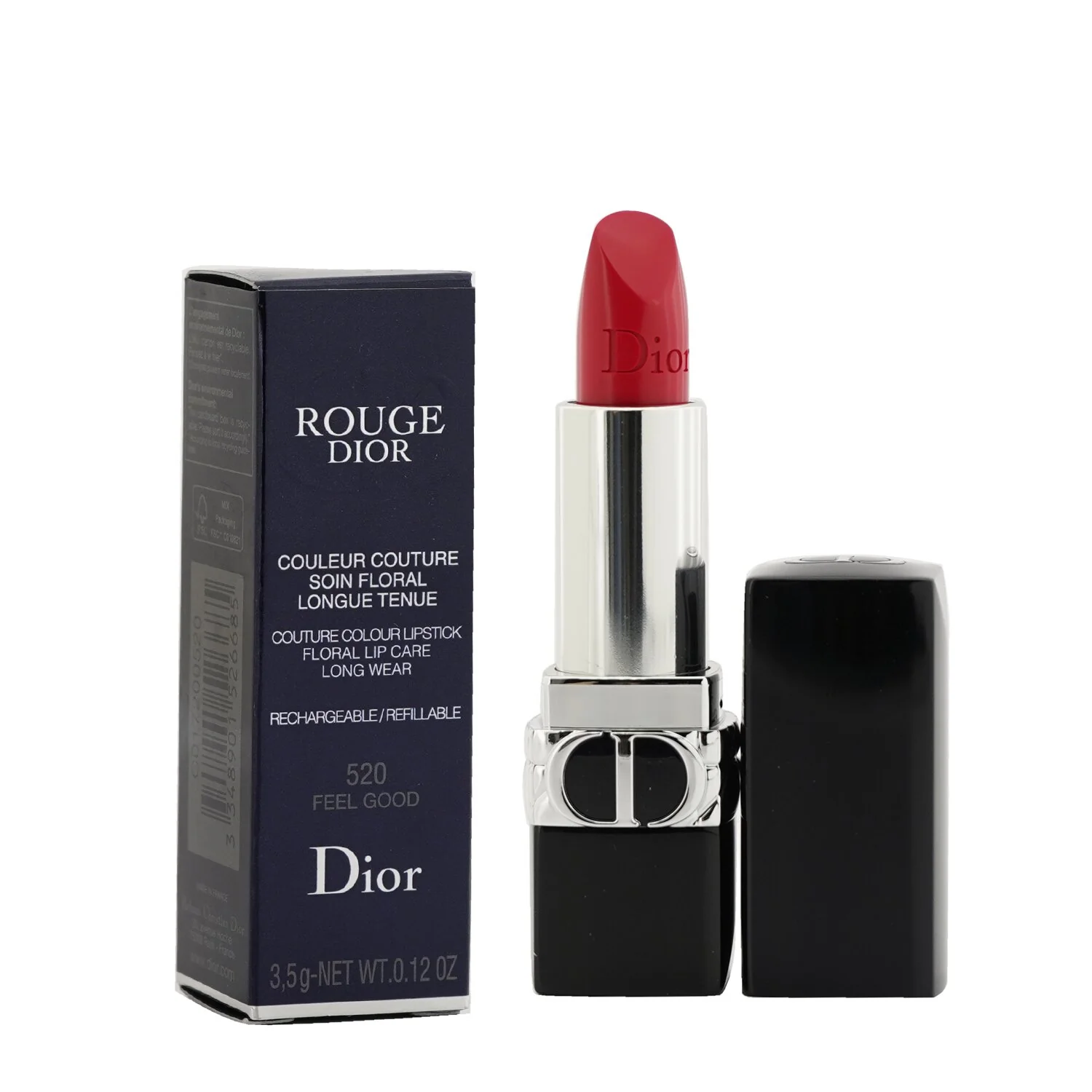 Christian Dior Rouge Dior Couture Colour Refillable Lipstick - # 766 Rose Harpers (Satin)  3.5g/0.12oz