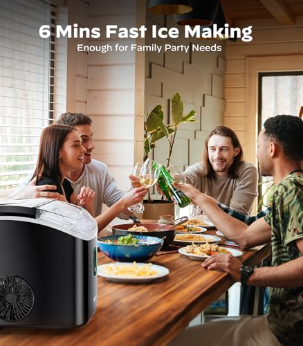 Nugget Ice Maker Countertop, Silonn Chewable Pellet Ice Machine with Self-Cleanin Function, 33lbs/24H Portable Ice Makers for Home Kitchen Officce