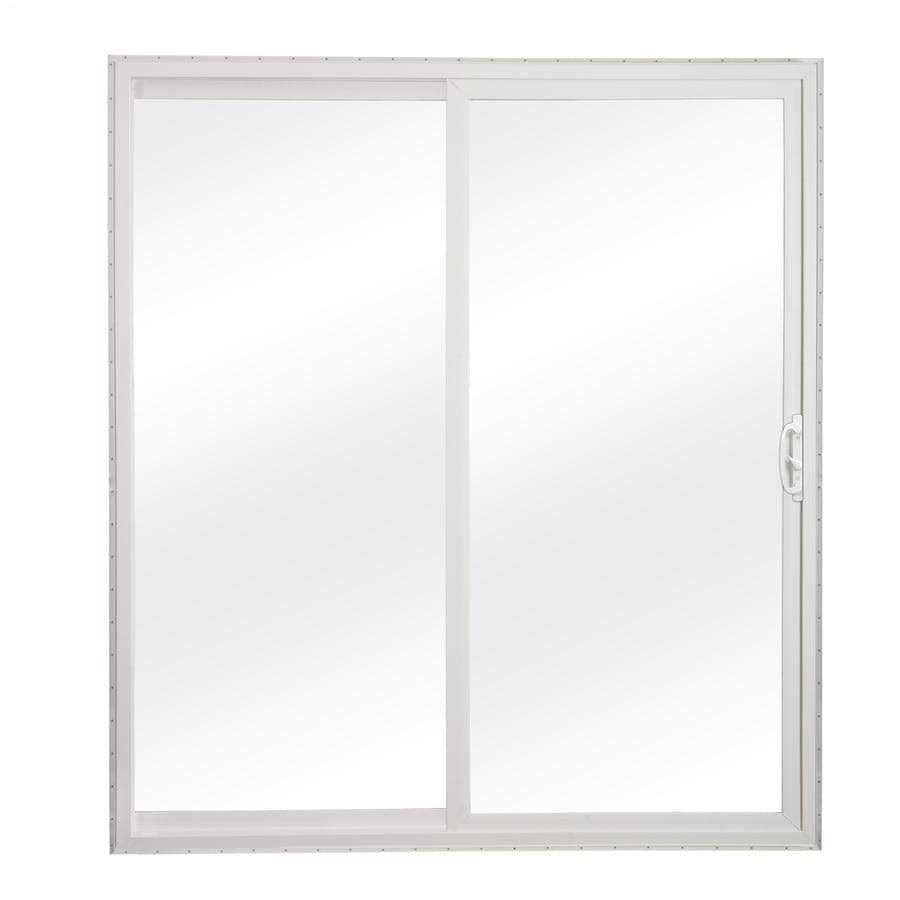 RELIABILT 72-in x 80-in Low-e Argon White Vinyl Sliding Universal Double Patio Door - Shop Hardware Tools Online Store