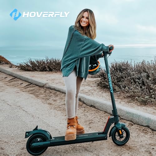 HOVERFLY X1 Electric Scooter for Adults, Anti Flat 8.5" Solid Tire, Max 10 Mile Range and 15.5Mph Speed Power by 250W Motor