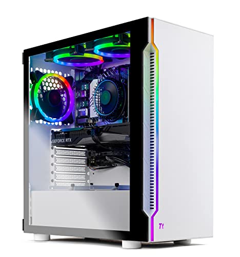 Skytech Eclipse Lite Gaming PC, Ryzen 7 7800X3D 4.2 GHz (5GHz Turbo Boost), AMD RX 7600XT 16GB GDDR6, 1TB SSD, 32GB DDR5 RAM 5600 RGB, 750W GOLD PSU