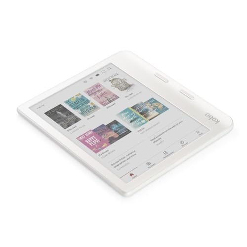 Kobo Libra Colour | eReader | 7" Glare-Free Colour E Ink Kaleido 3 Display | Dark Mode Option | Audiobooks | Waterproof (White)