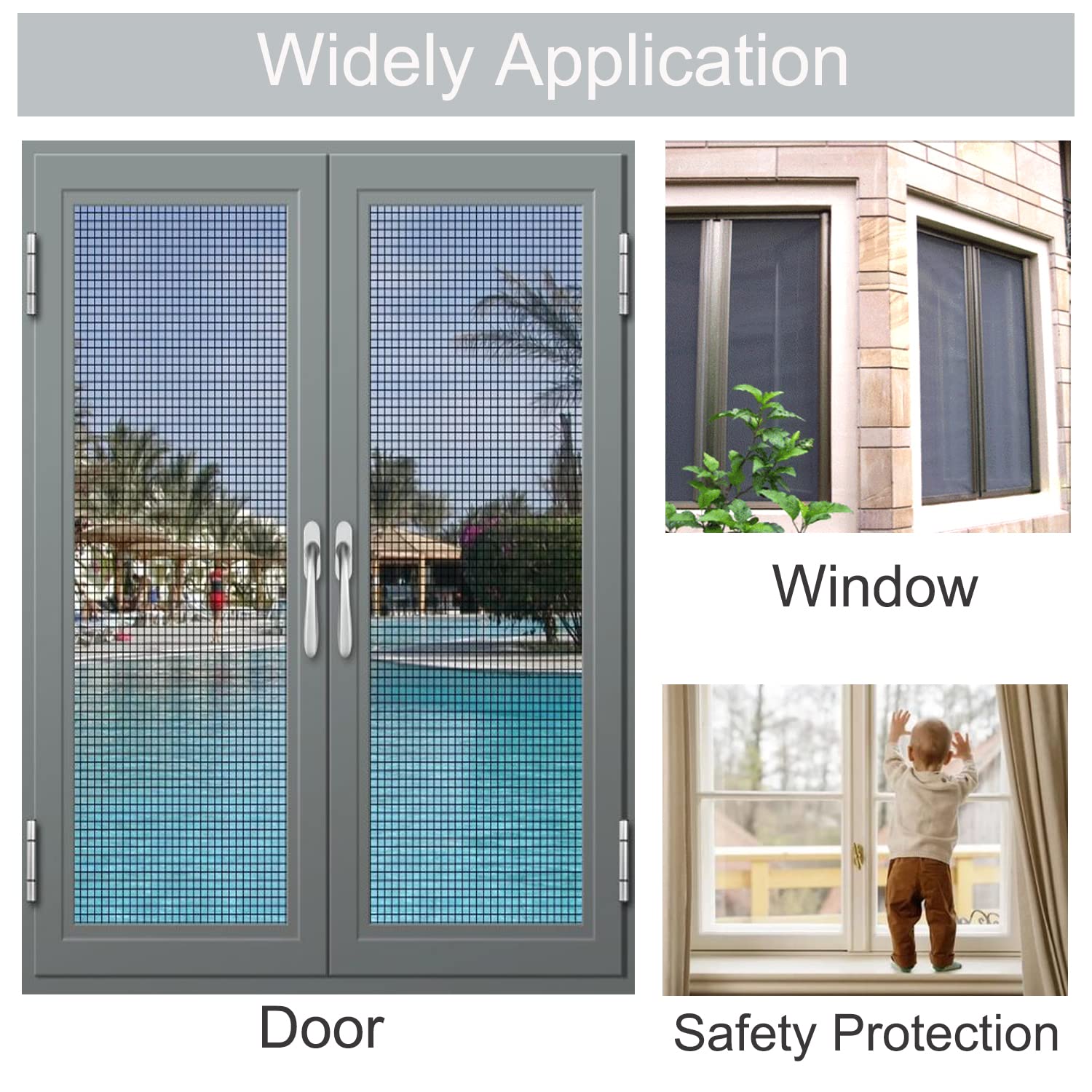 304 Stainless Steel Woven Wire Mesh 39.4inch x 98 Feet Metal Window Screen Mesh Roll Security Mesh Roll for Door Screen/Patio Screen/Cabinets Mesh 20