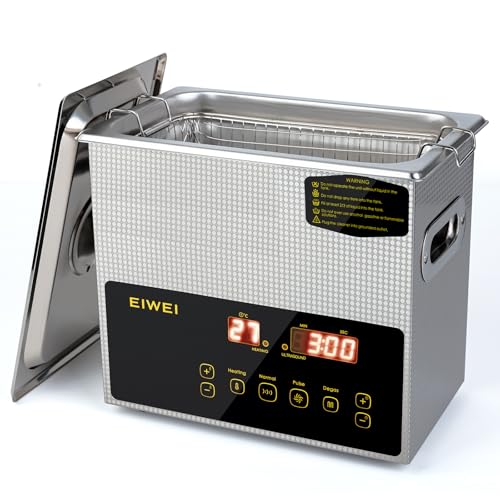 3L Ultrasonic Cleaner Dual-Frequency Professional Digital Stainless Steel Cleaning Machine with Heater Timer for Carburetor, Parts, Circuit Board