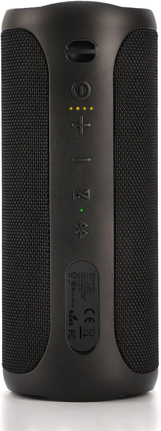 Portable Bluetooth Speaker with Subwoofer, 35W Bass Speaker with Loud Sound, IPX7 Waterproof, Wireless Stereo Pairing, 24H Playtime