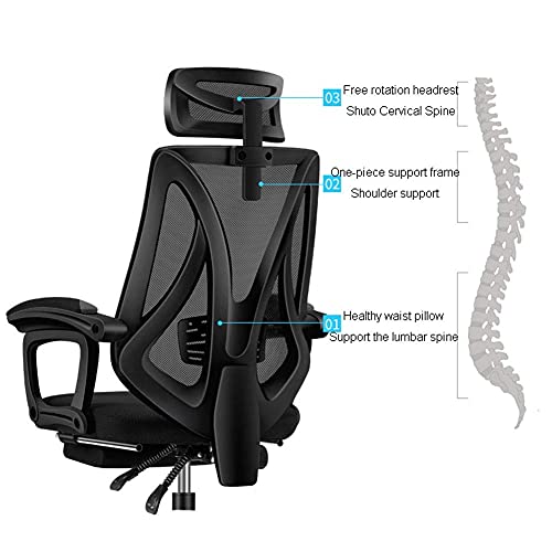 Chairs,Zero Gravity Swivel Chairs,Gaming Racing Chair with High Back for Games,Office Chair for Pc,Adjustable Lumbar Support/White Frame Green Net