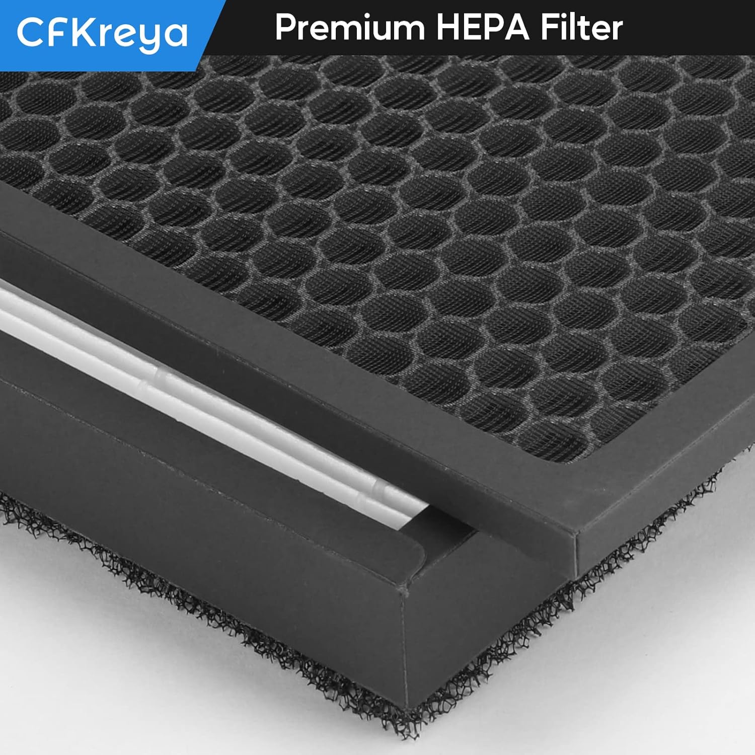 CFKREYA OV200 Replacement Filter RF200 Filter Kits Compatible with Oransi OV200 Air Purifier, Good Value Pack Including 1 True HEPA Filter