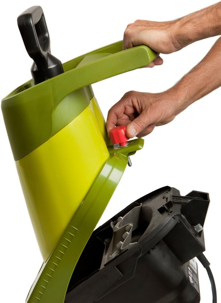 Sun Joe CJ601E Electric Wood Chipper/Shredder, 14-Amp, 16:1 Reduction, Green