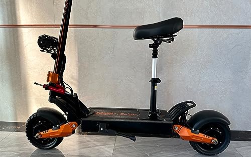 Electric Scooter Seat 45-60 cm Height Adjustable, Leather Saddle with Shock Absorption, Foldable Folding Removable Seat 10/11 inch Electric Scooters